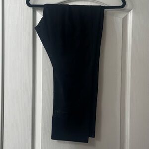 Black Leggings with Lace Detail